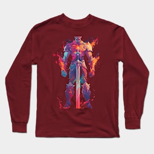 Arcane Vanguard: The Mighty Sword Demon Long Sleeve T-Shirt